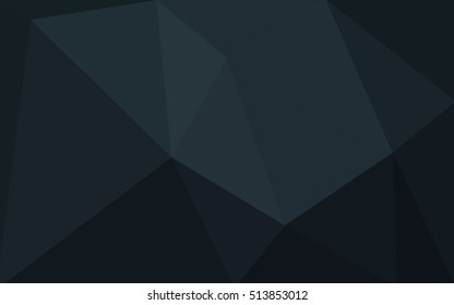 Dark blue polygonal illustration, which consist of triangles. Geometric background in Origami style with gradient. Triangular design for your business.