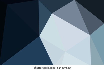 Dark blue polygonal illustration, which consist of triangles. Geometric background in Origami style with gradient. Triangular design for your business.
