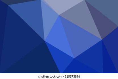 Dark blue polygonal illustration, which consist of triangles. Geometric background in Origami style with gradient. Triangular design for your business.