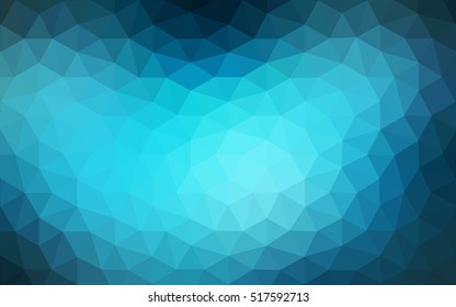 Dark blue polygonal illustration, which consist of triangles. Geometric background in Origami style with gradient. Triangular design for your business.