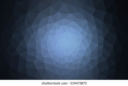 Dark blue polygonal illustration, which consist of triangles. Geometric background in Origami style with gradient. Triangular design for your business.