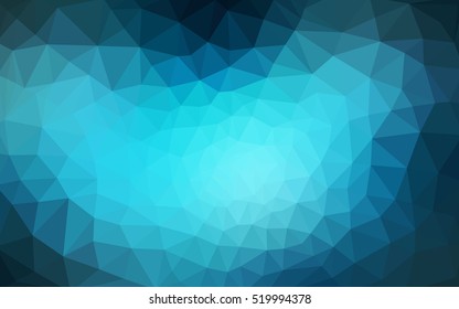 Dark blue polygonal illustration, which consist of triangles. Geometric background in Origami style with gradient. Triangular design for your business.