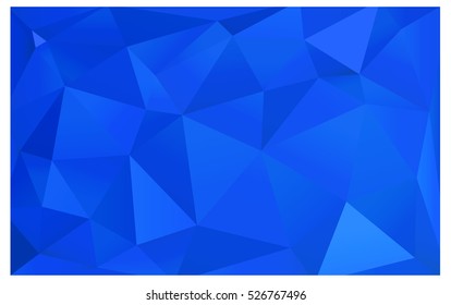 Dark blue polygonal illustration, which consist of triangles. Geometric background in Origami style with gradient. Triangular design for your business.