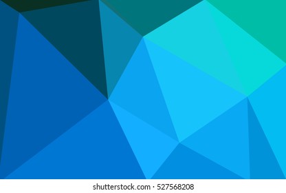 Dark blue polygonal illustration, which consist of triangles. Geometric background in Origami style with gradient. Triangular design for your business.