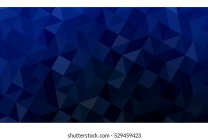 Dark blue polygonal illustration, which consist of triangles. Geometric background in Origami style with gradient. Triangular design for your business.