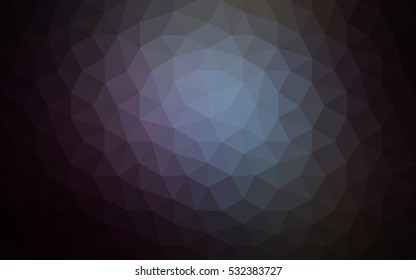Dark blue polygonal illustration, which consist of triangles. Geometric background in Origami style with gradient. Triangular design for your business.