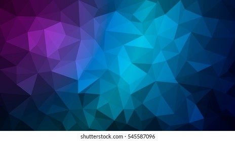 Dark blue polygonal illustration, which consist of triangles. Geometric background in Origami style with gradient. Triangular pattern for your business design. 