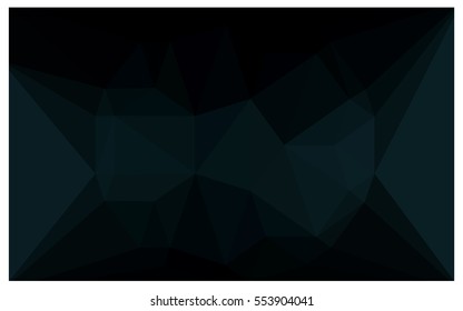 DARK BLUE polygonal illustration, which consist of triangles with a gemstone in center. Triangular design of a huge diamond for your business. Creative geometric background of gems.
