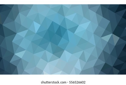 Dark blue polygonal illustration, which consist of triangles. Geometric background in Origami style with gradient. Triangular design for your business.