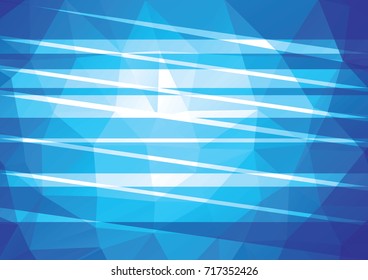 Dark blue polygonal illustration, which consist of triangles. Geometric background in Origami style with gradient. Triangular design for your business.