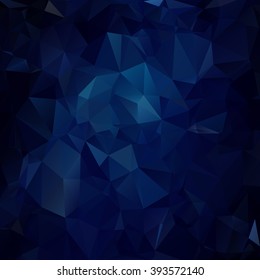 Dark blue Polygonal Mosaic Background, Vector illustration, Busi