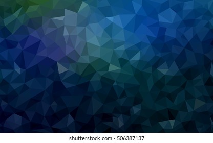 Dark blue polygonal pattern. Colorful illustration in abstract style with gradient. A completely new design for your business.