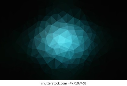 Dark blue polygonal template. An elegant bright illustration with gradient. A completely new design for your business.
