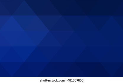 Dark blue polygonal template. A vague abstract illustration with gradient. A completely new template for your business design.