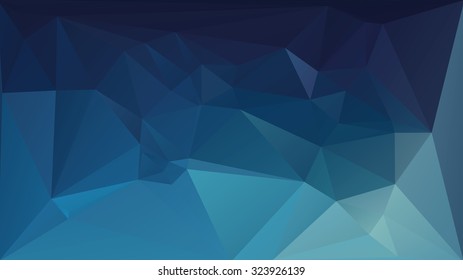 Dark blue polygonal vector background. Can be used in cover design, book design, website background, CD cover, advertising.
