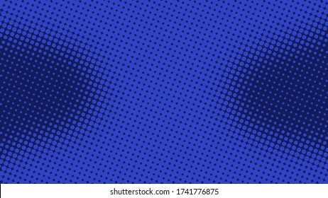 Dark blue pop art background in retro comic style with halftone dotted design, vector illustration eps10