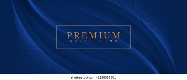 Dark blue premium background design with diagonal dark blue line pattern