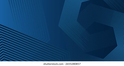 Diseño de fondo premium azul oscuro con patrón de línea azul oscuro diagonal. Diseño de fondo de Premium con patrón de rayas azules oscuras diagonales. Fondo abstracto moderno