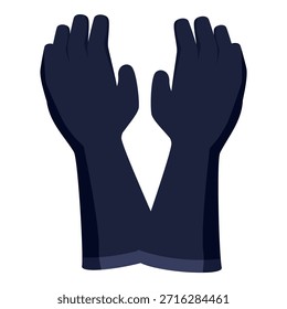 Guantes protectores de color azul oscuro que promueven la protección de las manos y los estándares de higiene en varias Configuraciones profesionales