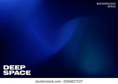 Dark blue and purple deep space colorful background. Gradient color background design. Fluid shapes composition. Blue background Eps10 vector.