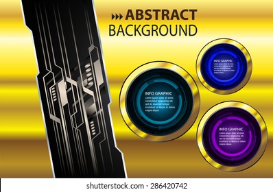 dark blue purple gold Web Design Website Elements Template for graphic internet. text box. label. info graphics. metal. card. pixel. Metals, alloys, steel, aluminum. button. infographics