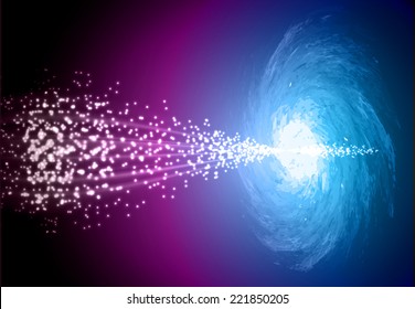 Dark Blue Purple Light Abstract Technology background for computer graphic website and internet. stars 