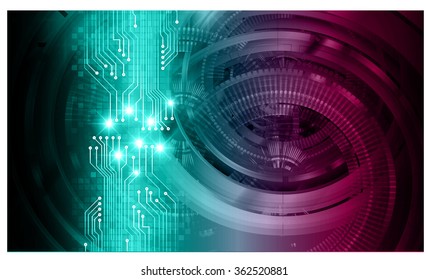 dark blue purple Light Abstract Technology background for computer graphic website internet and business. circuit. illustration.digital.infographics. binary code. zero one. vector.eye sac virus