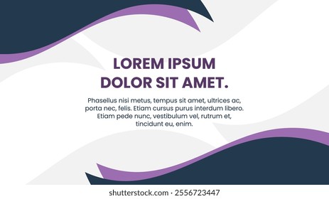Dark Blue and Purple Wavy Abstract Background Template, for Wallpaper, Book Covers, Presentation Slides, Banners, Websites, and Business Cards.