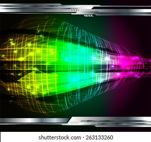 dark blue purple yellow color Light Abstract Technology background for computer graphic website internet and business. circuit silver.