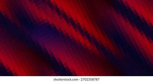 Fundo geométrico abstrato azul escuro e vermelho com linhas de ilustração squares.vetor