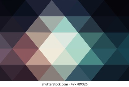 Dark blue, red abstract mosaic template. Shining colored illustration in a brand-new style. Brand-new style for your business design.