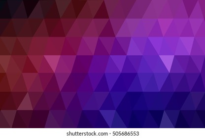 Dark blue, red abstract mosaic template. Glitter abstract illustration with an elegant design. The polygonal design can be used for your web site.