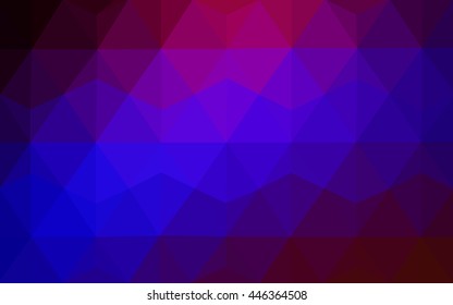 Dark blue, red abstract polygonal pattern. A sample with polygonal shapes. Brand-new style for your business design.