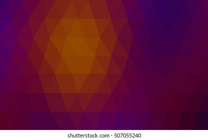 Dark blue, red abstract polygonal pattern. Brand-new colored illustration in blurry style with gradient. A new texture for your design.