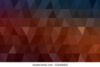 Dark blue, red abstract polygonal template. Glitter abstract illustration with an elegant design. A completely new design for your business.