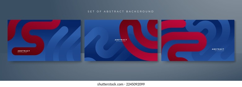 Dark blue red banner geometric shapes abstract background geometry shine and layer element vector for presentation design. Suit for business, corporate, institution, party, festive, seminar, and talks