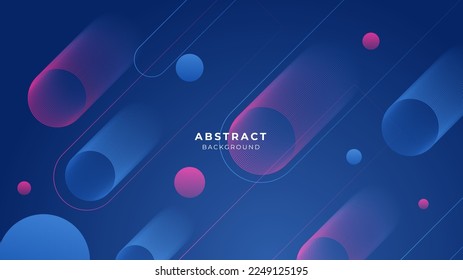 Dark blue red banner geometric shapes abstract background geometry shine and layer element vector for presentation design. Suit for business, corporate, institution, party, festive, seminar, and talks
