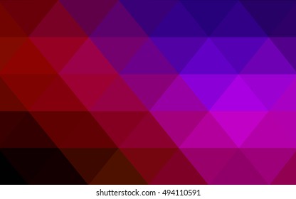 Dark blue, red blurry triangle template. A sample with polygonal shapes. A completely new template for your business design.