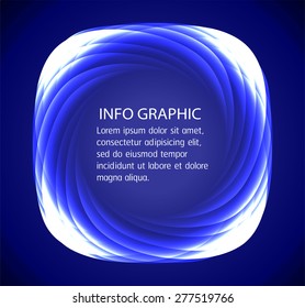 Dark blue red circle Light Abstract Technology background for computer graphic website internet business. text box. Brochure. card. banner. label. info graphics.