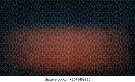 Padrão de textura de hexágono de gradiente vermelho azul escuro geométrico