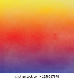 Dark Blue Red Low poly crystal background. Polygon design pattern. Low poly vector illustration, low polygon background.