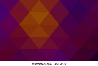 Dark blue, red low poly pattern. Creative illustration in halftone style with gradient. A new texture for your design.