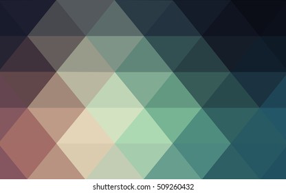 Dark blue, red low poly pattern. A completely new color illustration in a vague style. The textured pattern can be used for background.