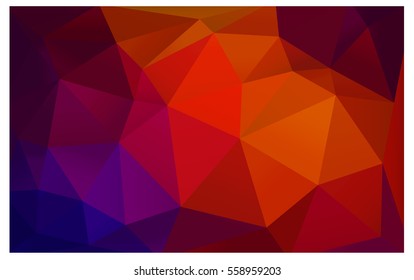 Dark Blue Red modern geometrical abstract background. Texture, seamless background. Geometric background in Origami style with gradient. 