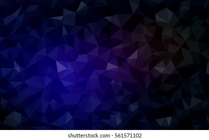 Dark Blue Red modern geometrical abstract background. Texture, seamless background. Geometric background in Origami style with gradient. 