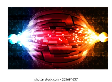 dark blue red orange silver color Light Abstract Technology background for computer graphic website internet and business. circuit. vector illustration. info graphics. spark, sparkle