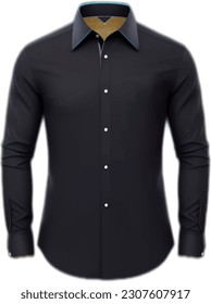 The dark blue Red Stripe long sleeve rich shirt has a button at the bottom