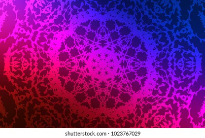 Dark Blue, Red vector abstract doodle background. Colorful illustration in abstract style with doodles created by child. Hand painted design for web, wrapping, wallpaper.