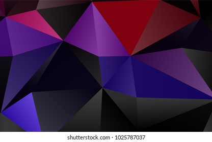 Dark Blue, Red vector abstract polygonal pattern. A completely new color illustration in a vague style. The elegant pattern can be used as part of a brand book.