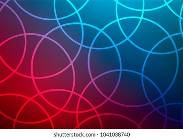 Dark Blue, Red vector abstract doodle template. Brand-new colored illustration in blurry style with doodles. The template can be used as a background for cell phones.